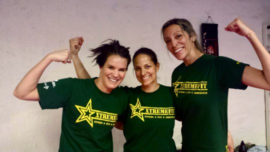 Denise Lopez, Anna Benson, Therése Neaimé tränar Xtreme Fit