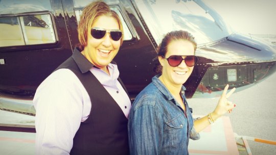 Helikopter över Stockholm med Bella Sundvall på väg till Sandhamn